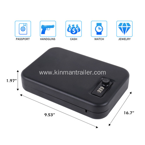 portable gun safe with cable